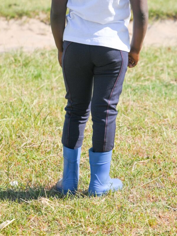 Navy Blue Jodhpurs with Pink Stitch - Image 2