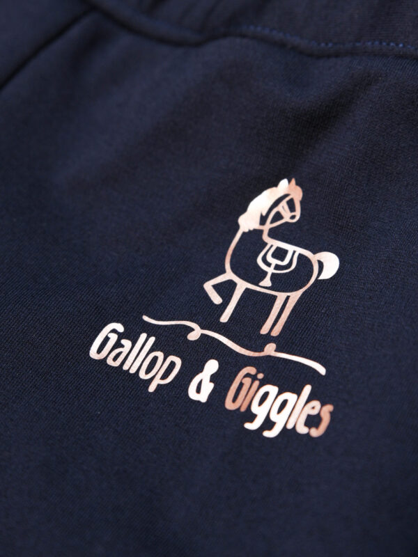 Navy Blue Jodhpurs with Pink Stitch - Image 3